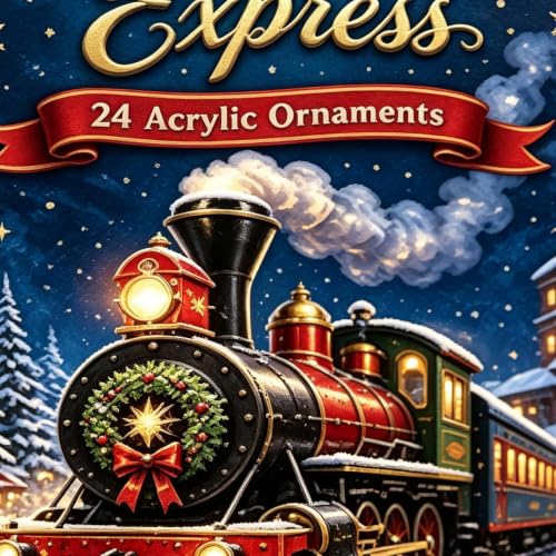 Calendrier de l'Avent de Noël Décorations de Fête en Acrylique Plat 2D pour – vue 8