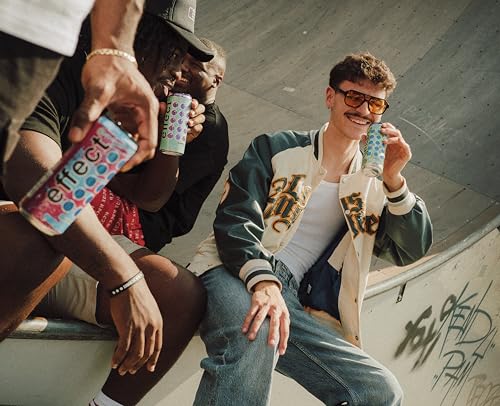 effect Probierpaket Energy Drink – 12 x 330 ml Dosen Einweg – alle Sorten in einer Box – koffeinhaltiges Erfrischungsgetränk mit B-Vitaminen – fruchtig & vegan