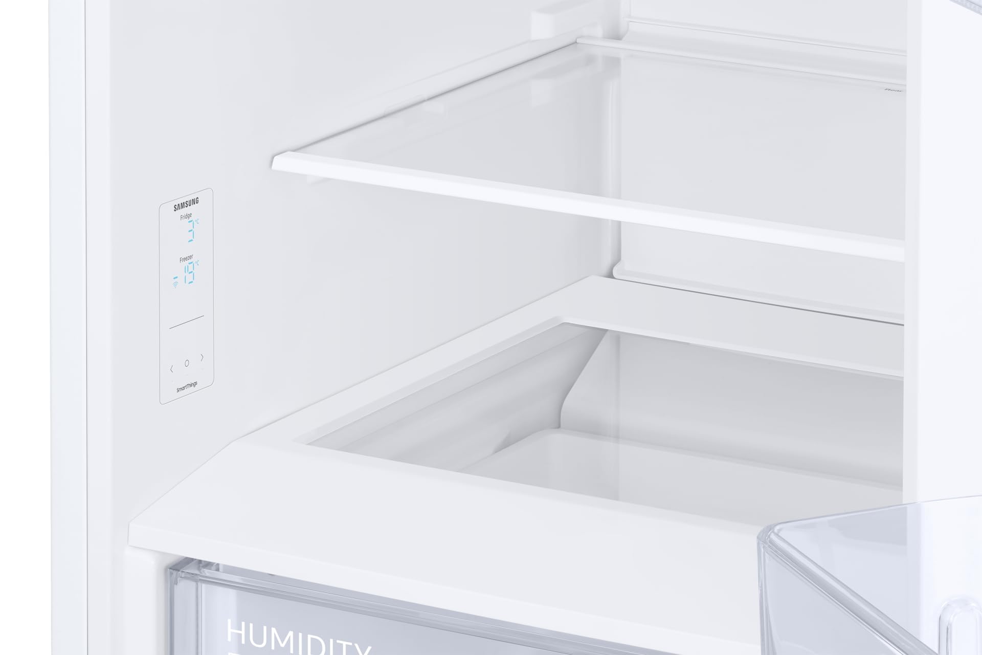 Samsung Kühlschrank mit Gefrierfach, 185 cm, SpaceMax, AI Energy Mode, EEK: C | Gleichmäßige Kühlung, Sparen Sie bis zu 10% Energie durch künstliche Intelligenz, Power Cool, Power Freeze