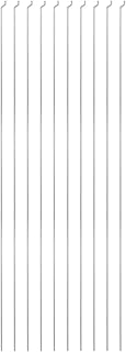 uxcell 1.5mm x 325mm (12.7 Inch) Steel Z Pull/Push Rods Parts for RC Airplane Plane Boat Replacement (Pack of 10)
