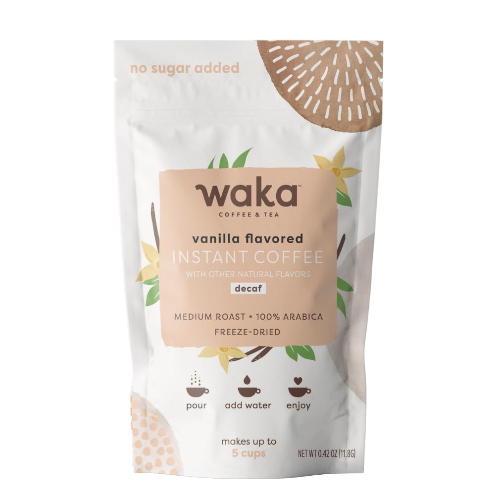 Waka Premium Instant Coffee — Decaffeinated Vanilla