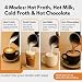 Straame 4 in 1 Electric Milk Frother 300ml Hot/Cold Foam Maker, Matte Black