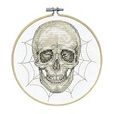 Design Works Crafts Inc. Skull Counted Cross Stitch Kit with Hoop