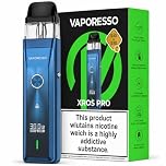 VAPORESSO XROS PRO POD Vape Kit [Blue] - Refillable, Rechargeable Long Lasting Battery, 30W Max Output, Dual Firing Modes, Fully XROS PODs Compatible, E Cigarettes, No Nicotine No Liquid