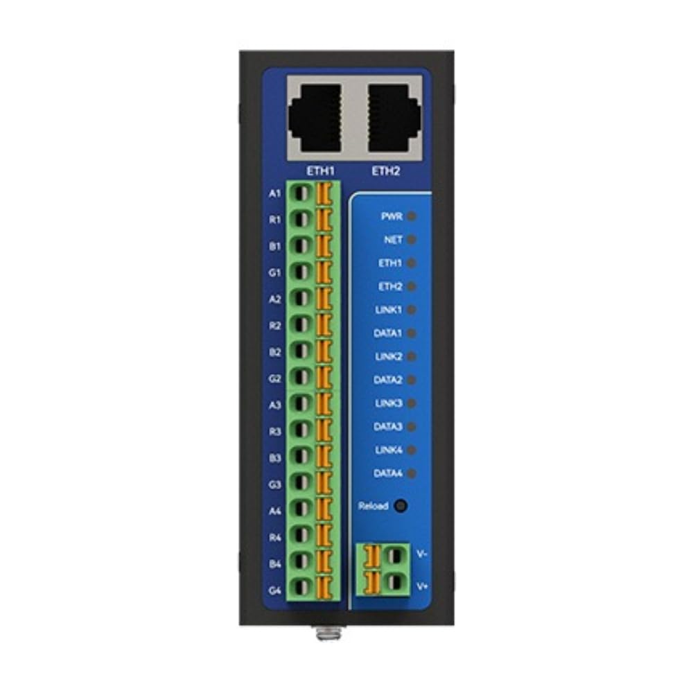 RS485 auf RJ45 4/8 Ports Serial Server Datenübertragung Modbus Gateway NA24/281 Serie Dual Ethernet Port UDP HTTP MQTT Watchdog Industriequalität (8-Wege)