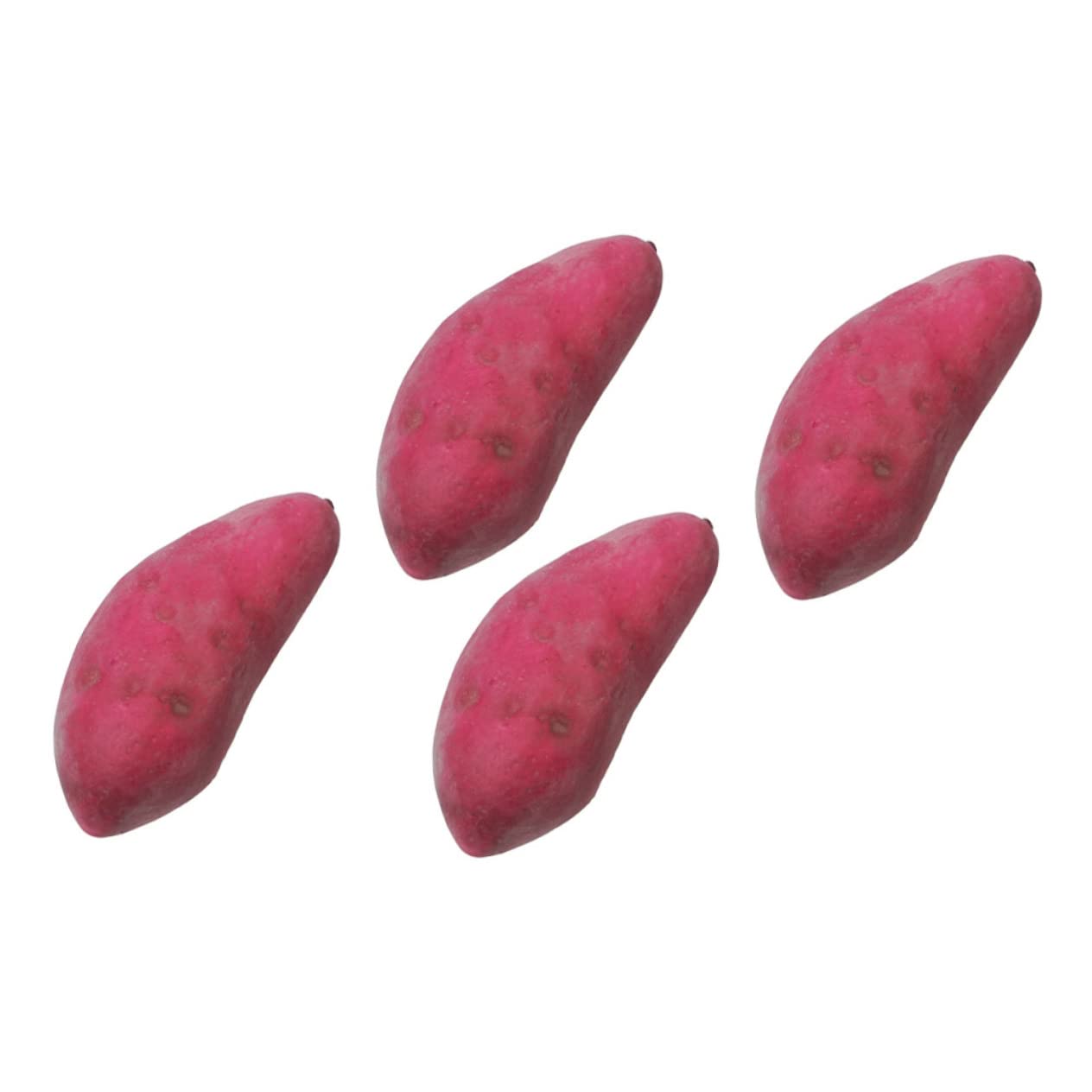 Cabilock 4pcs Vegetable Model Foam Vegetable Sweet Potato Model Fake Foams Potato Artificial Fake Vegetable Realistic Fruit Props Lifelike Potato Prop Drying Rack Child Portable Purple Toy