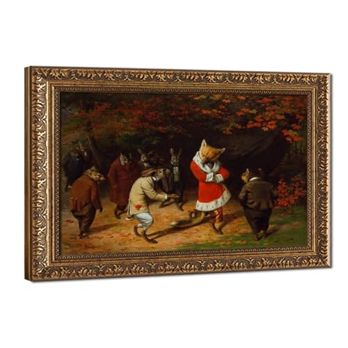 Impression sur toile William Holbrook Beard His Majesty Fox toile suspendue 61x91 cm