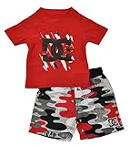 DC Apparel Baby Boys' Rashguard Top and Microfiber Shorts