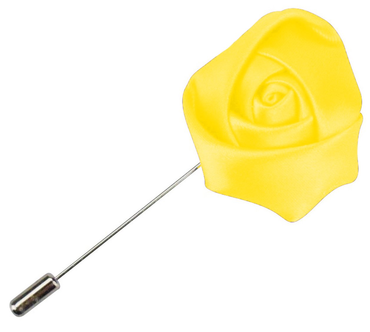 Gentleman's Essentials Premium Handmade Flower Lapel Pin Boutonniere, Pack of 1 Pin, Polyester Linen, no gemstone