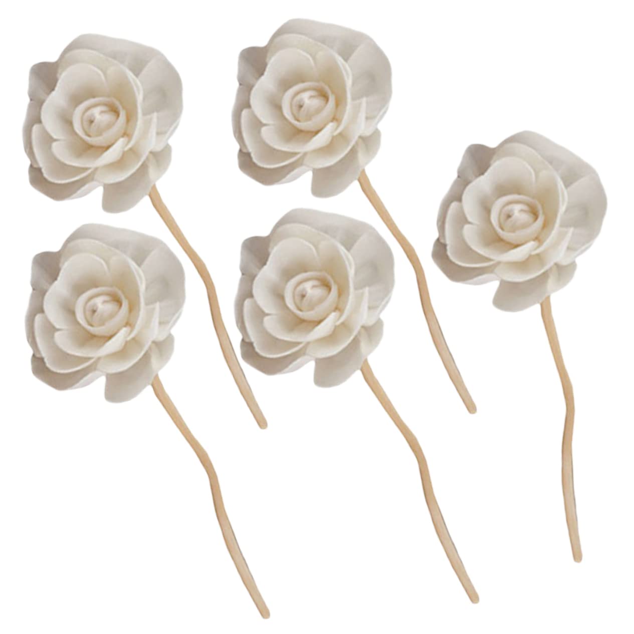 HOOTNEE 5pcs Accessories Home Diffuser Flower Bouquet Accessories Floral Essential Oil Rattan Scented Sticks Flower Reed Diffuser Aroma Diffuser Sticks Rattan Fragrance Sticks
