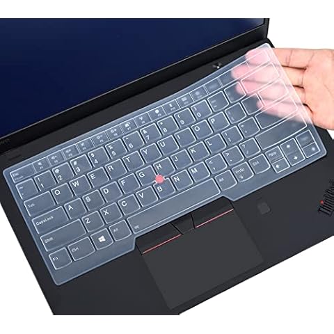 Keyboard Cover Skin for Lenovo ThinkPad T14 L14 Gen 2 1, IBM ThinkPad 14" T14 T14s T460 T460p T460s T470 T470p T470s T480 T480S T490 T495, Thinkpad L390 L460 L470 L480 14", Thinkpad A475 A485, Clear Cover