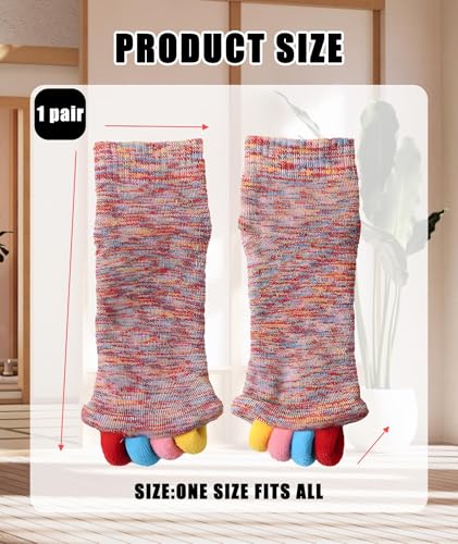 Foot Alignment Socks, Foot Alignment Socks Women, Feet Pain Relief Sock Unisex Design Bunion Massage Health Care Corrector Hallux Valgus Plantar Fasciitis 1 Pair (Multicolor)