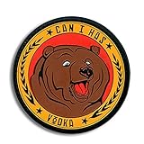 Bastion Tactical Combat Badge PVC Morale Patch Velcro Hook and Loop Patch - Can I Has Vodka