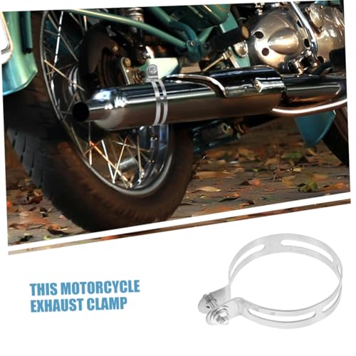 Abrazadera de escape de motocicleta con soporte de suspensión universal y clip de 110 Mm 7