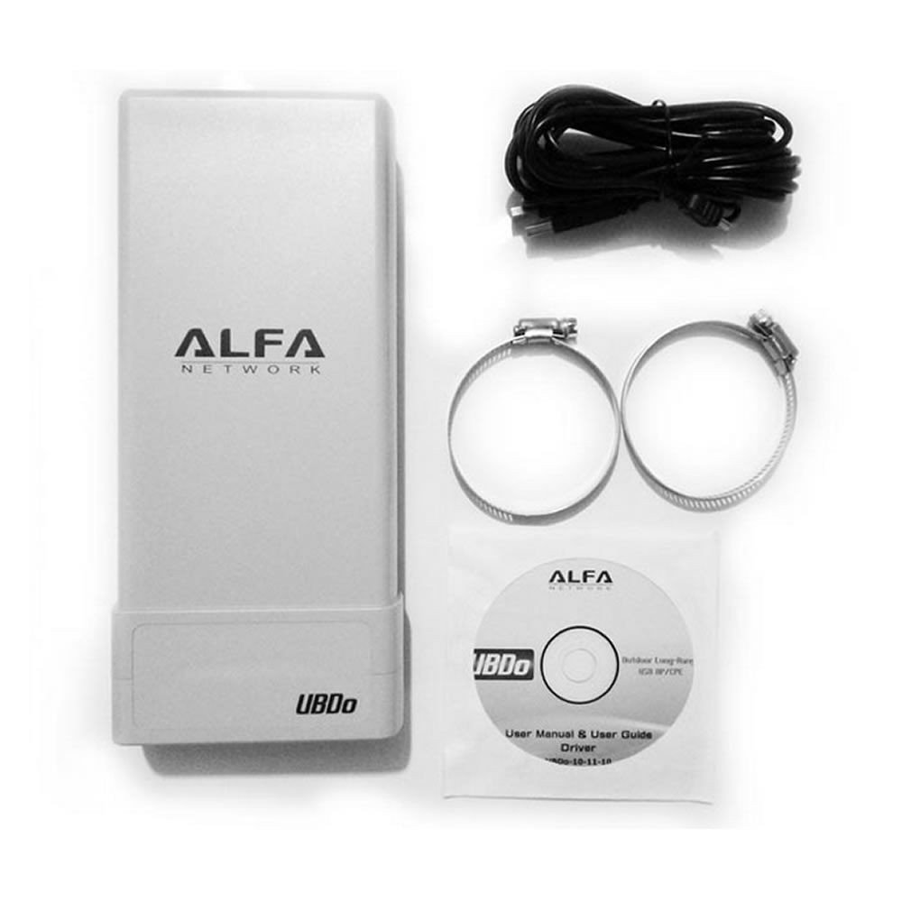 Alfa Network UBDO-NT8 adapter WiFi USB 802.11b / g/n, Długi zasięg, radio z 12 dBi wbudowaną anteną, 8 m