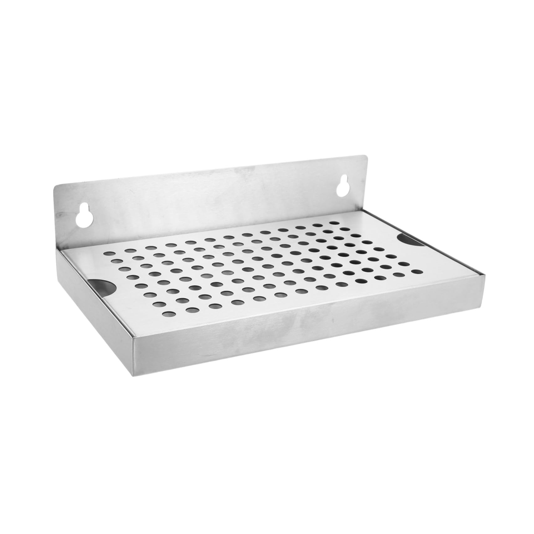 Ciieeo Bandeja de Goteo Diseño Desmontable para Grifo de Cerveza de Acero Inoxidable con Drenaje y Montaje en Pared para Dispensadores de Bebida en Bares y Restaurantes