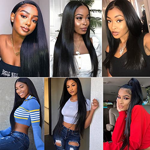 Miniatura 6 de Cierre de encaje HD de 5 x 5, cabello humano lacio HD transparente, 100% sin procesar, cierre de cabello humano virgen brasileño, parte libre, color