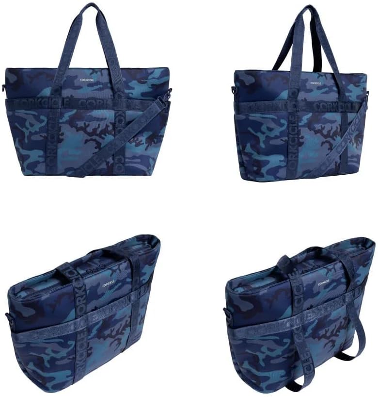 Corkcicle Estelle Tote - Insulated Large Cooler Bag - Adjustable Padded Shoulder Strap - Wraparound Exterior Pockets - Soft-Sided Beach & Picnic Bag - Multi-Use Tote - Outdoor Essentials - Periwinkle - Image 5