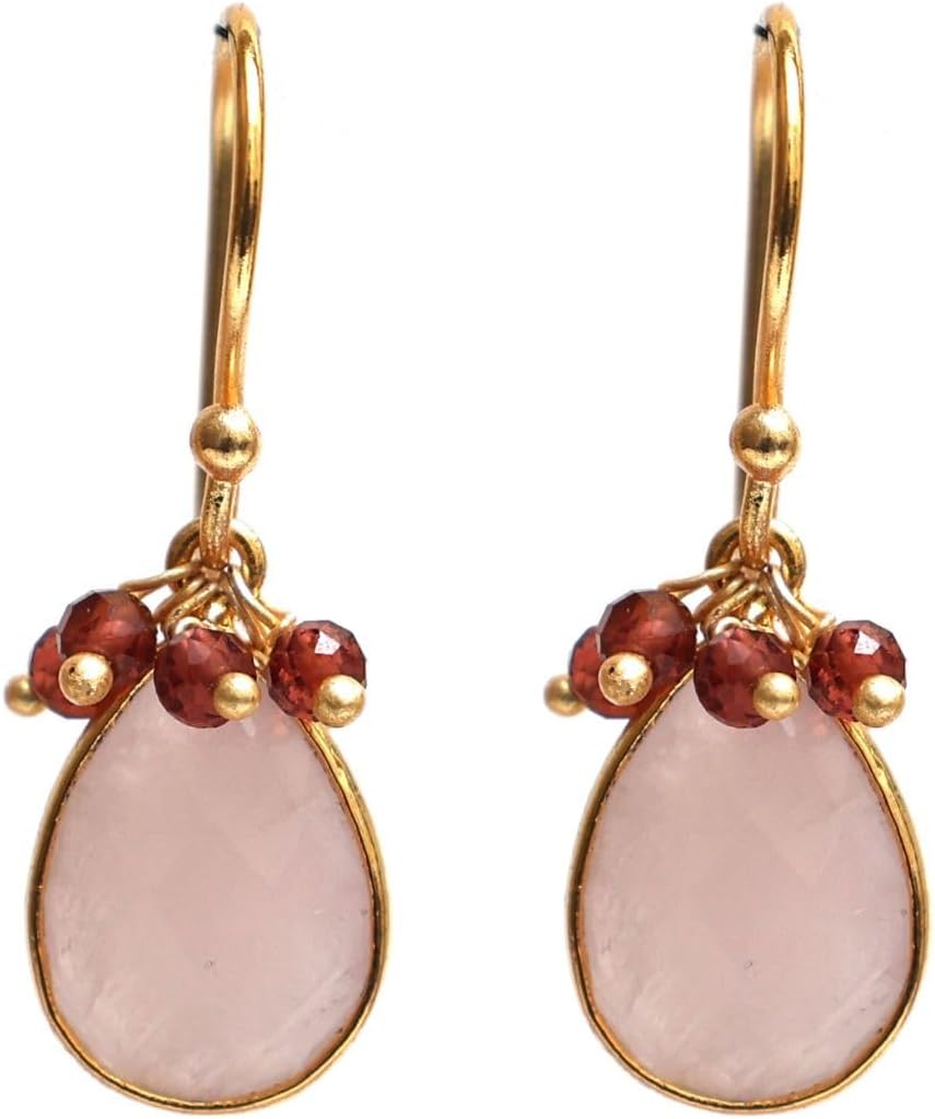 Gempires Gemstone Pear Hook Earring Unique Hypoallergenic Jewelry For Women Lightweight Everyday Earring For Her - Image 5