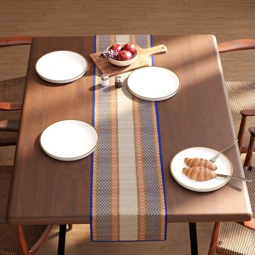 Image of Encasa XO Dining Table Runner 4 Seater, Handcrafted Madurkathi River Grass