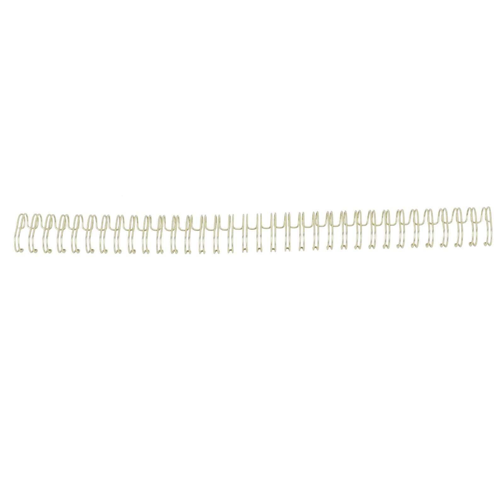 Generic 100 Stück Langlebige 9/16-Zoll-Doppelschleifen-Drahtbinderücken Zum Binden von Doppelschleifendrähten, 120 Blatt Kapazität, Spiralkamm-Binderücken für Wichtige Dokumente,