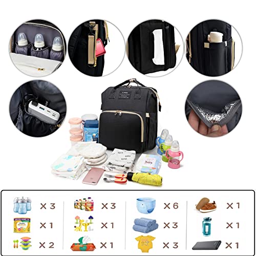Anwtotu 001 Diaper Bag With Changing Station,Diaper Bag Backpack,7 In 1 Travel Diaper Bag,Mommy Bag thumb #4