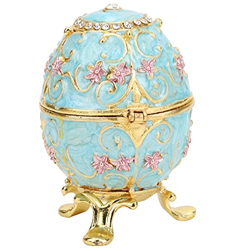 Boîte à Bibelots,Peinte à la Main émaillée Style œuf Fabergé Décoratif Bijoux Boîte à Bibelots, Pour Collier Bracelet Bibelot Maison Décoration De Bureau Cadeaux, Cadeau Unique Pour la Décoration Int