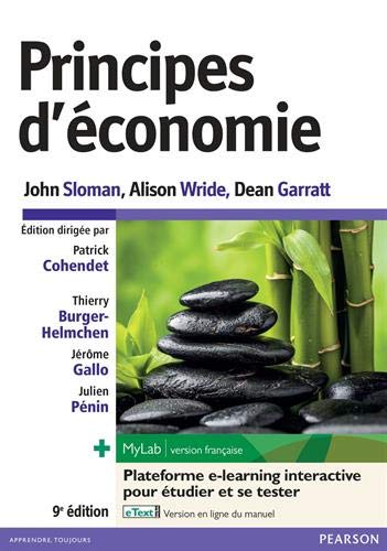 Principes d'économie 9e édition : Livre + eText + MyLab | version française Licence étudiant 24 mois