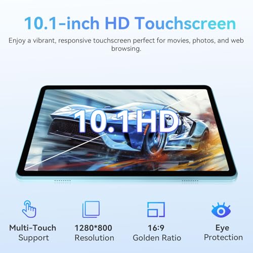 Image of ECOPAD Android 15 Tablet, 10.1 Inch Tablets with Octa-core Processor,HD IPS Screen, 12GB RAM+128GB ROM, Support 1TB Expansion, Dual Band WiFi, BT 5.0,18W Fast Charge and Long-Lasting Battery,Blue