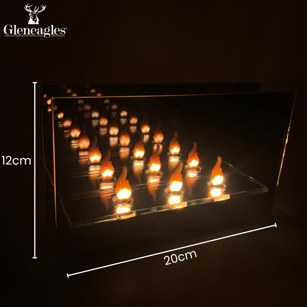 Cello Gleneagles Smoke Trio Infinity Flame LED USB Lamp, Modern LED Desk Lamp, Night Light - Image 2