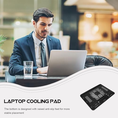 Base para portátil con ventilador USB y soporte ergonómico miniatura 3