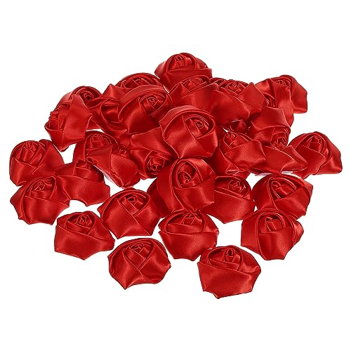 PATIKIL 1.6" Satin Ribbon Roses