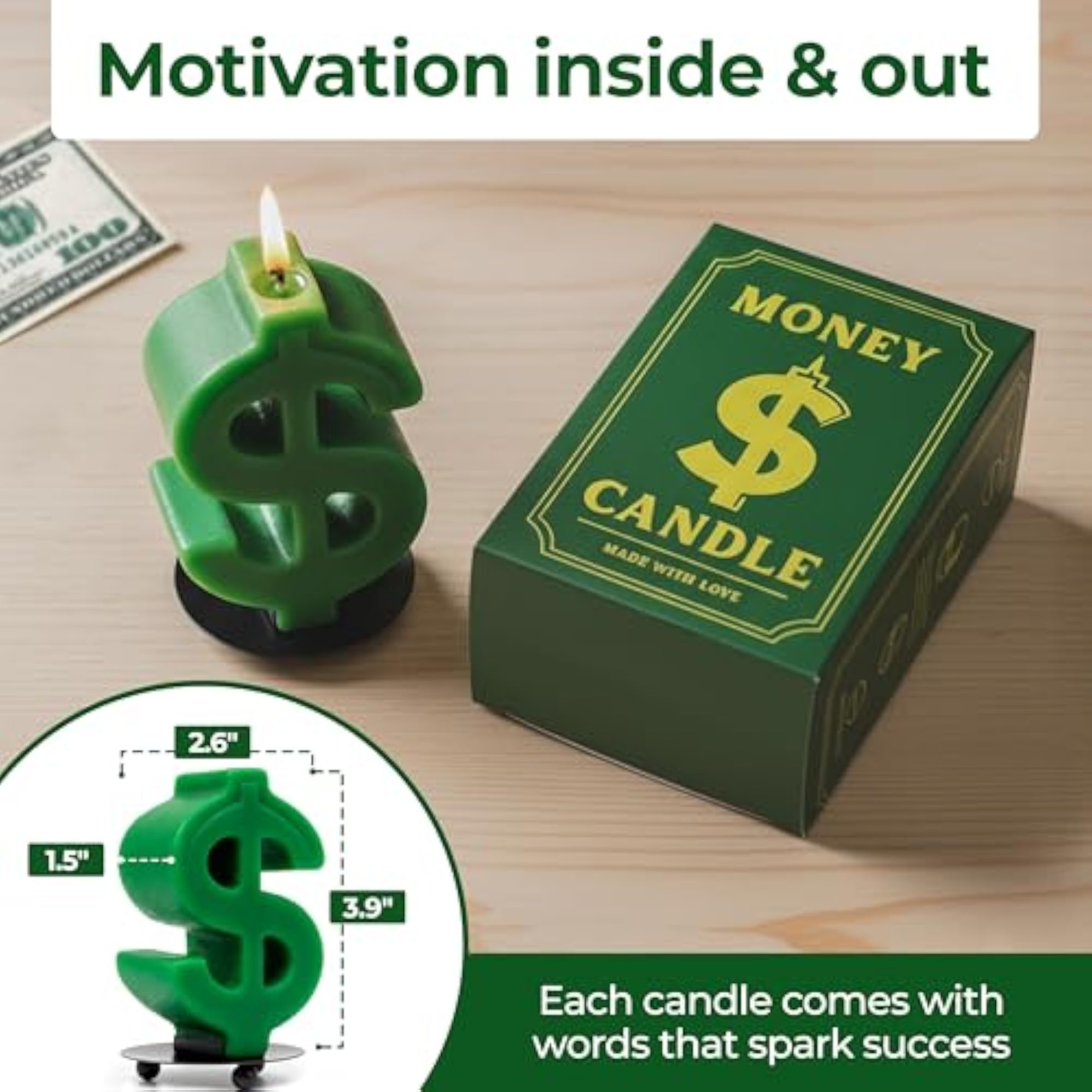 Cute Money Candle for Any Occasion