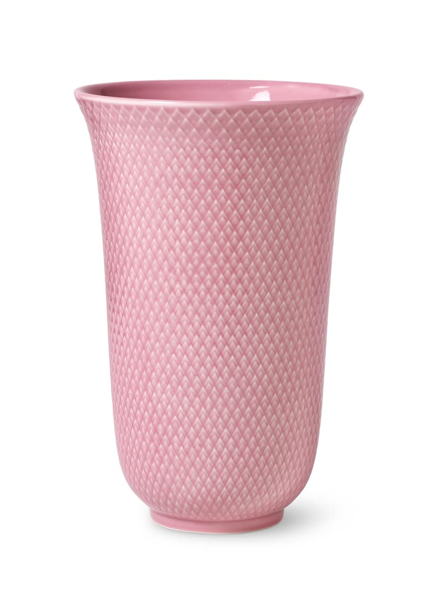 Vase en porcelaine rose Rhombe Color Lyngby Porcelæn pour table basse