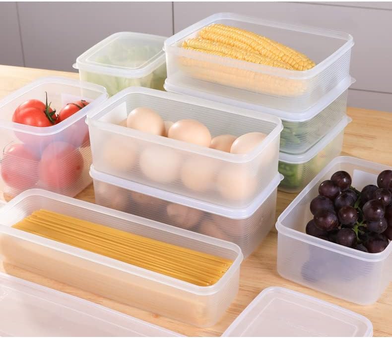 Miniatura 5 de Contenedores de almacenamiento de alimentos con tapas herméticas, organizador de cocina apilable, sin BPA, contenedor de almacenamiento para