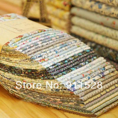 Pukidofcz009 12 Pieces Mixed 100% Cotton Poplin Quilting Patchwork Fabric Squares 'BLUELOVER' - 24x24cm/ 9.4"x9.4"