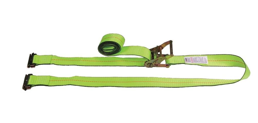 Lift-All Ratchet Strap, 20 ftx2 in, 1000lb LIF TE60810 Yellow