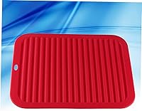 Vista 2 de Alfombrillas de secado de platos para mesa de comedor, alfombrilla de silicona, bandeja de drenaje, almohadilla de drenaje, almohadilla