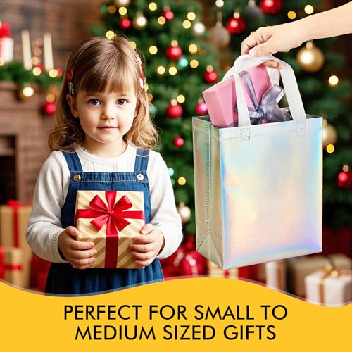RACETOP 15 Pcs Iridescent Gift Bags