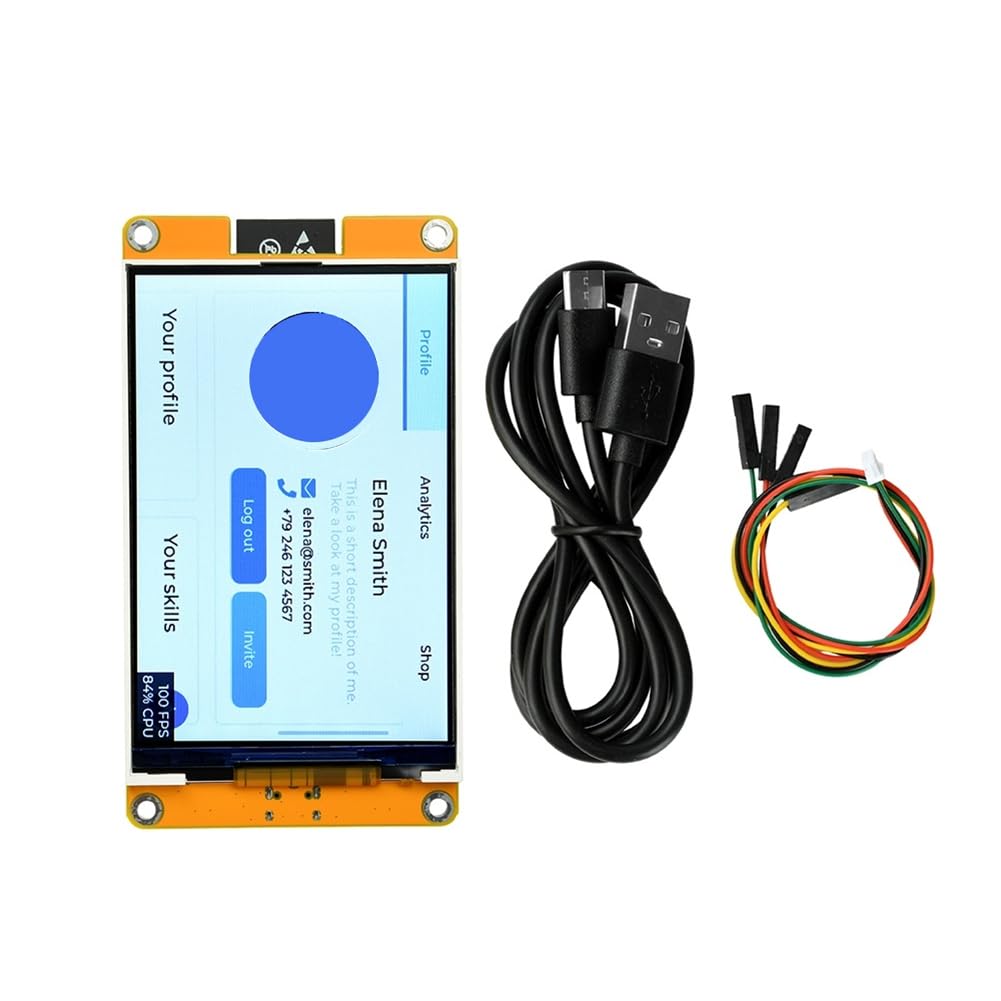 Placa de desarrollo 320x480 ST7796S modulo 32E para programacion de sistemas embebidos 8