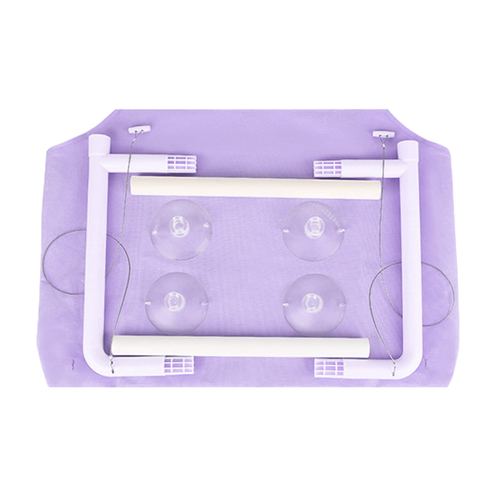 Msioytog Purple Bed Shelf Hanging Bed Hammock Washable Nest Window Hanging Suction Cup Hammock Window Suction Cup