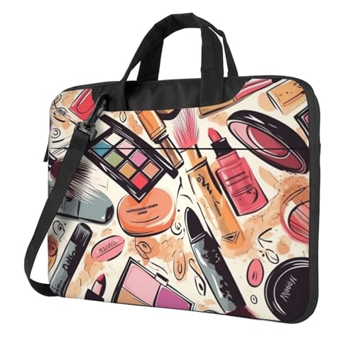 Maletín para portátil con tema maquillaje cosmético miniatura 1