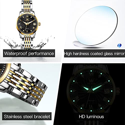 Image of OLEVS Womens Automatic Watch Diamond Fashion Luxury Dress