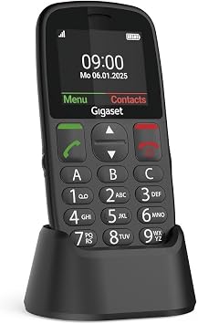 Gigaset GL395 Tuşlu Cep Telefonu Gümüş (Siyah)