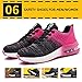 Steel Toe Shoes for Men Women Breathable Safety Work Sneakers Lightweight Comfortable Proof Slip Resistant Fashion Sneakers Air Cushion Construction Industrial Safety Shoes Pink