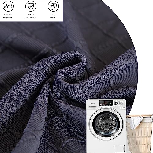 Image of FUANGUI Ottoman Cover Stretch Storage Ottoman Bench Slipcover Printed Folding Storage Bench Ottoman Cover Footrest Stool Slipcover Footstool Protector Cover with Elastic Bottom,Medium