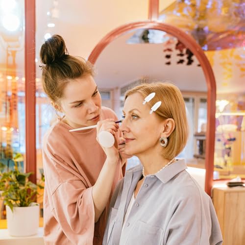Pinzas para cabello sin marca 60 piezas blancas miniatura 4