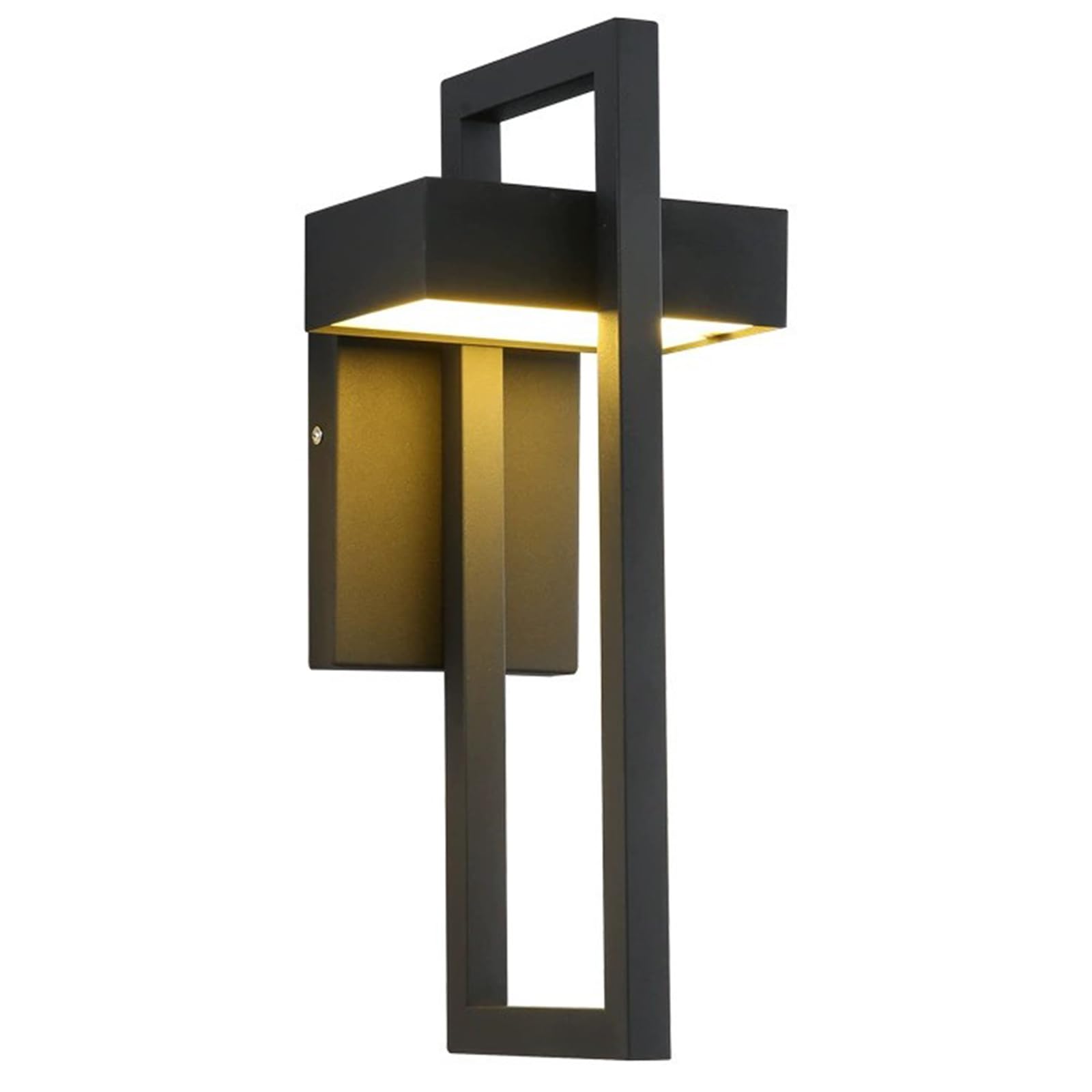 Lámpara de pared moderna blanca para iluminar patios oscuros con estilo LED