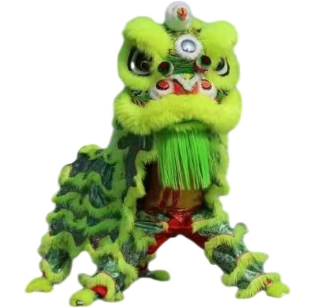Krxsobnv A Lion Dance Clothes, Head Outdoor Sports Dragon Dance Nd Lion Props Wool