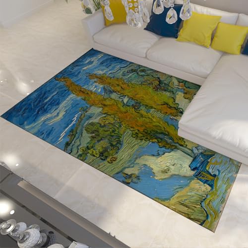 Tapis Les peupliers de Saint-Remy rétro vintage 160x230cm - 2